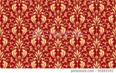 Wallpaper in the style of Baroque. Seamless background 95893345
