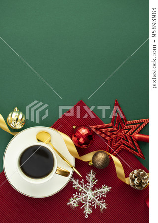 Coffee and Christmas table concept Coffee and Christmas table concept 95893983