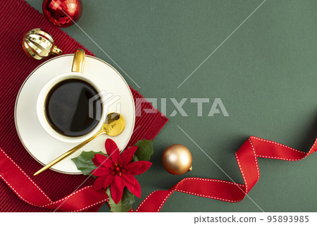 Coffee and Christmas table concept Coffee and Christmas table concept 95893985