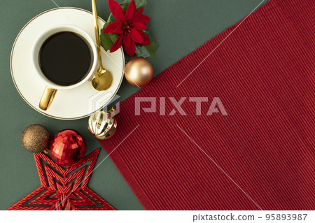 Coffee and Christmas table concept Coffee and Christmas table concept 95893987