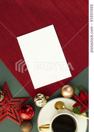 Christmas table and card mock-up Christmas table and card mock-up 95893988
