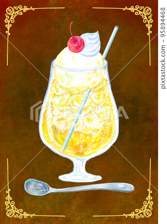 奶油 soda_lemon_retro 背景棕色 95894468