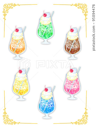 Cream soda_vertical_set of 6_white Cream soda_vertical_set of 6_white 95894476