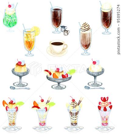 Cafe menu set _ food sample style 95895274
