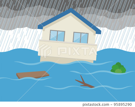 住房_洪水災害_洪水 95895290