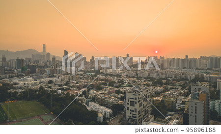 cityscape of Kowloon Tong, residential district of HK 28 Oct 2022 95896188