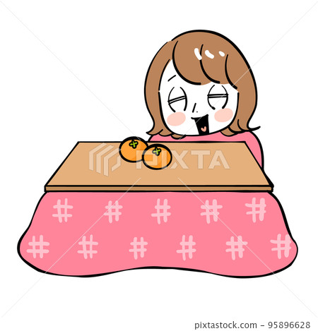 Female kotatsu smile Female kotatsu smile 95896628