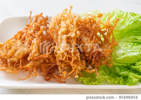 Fried Enoki Mushroom or Golden Needle Mushroom 95896958