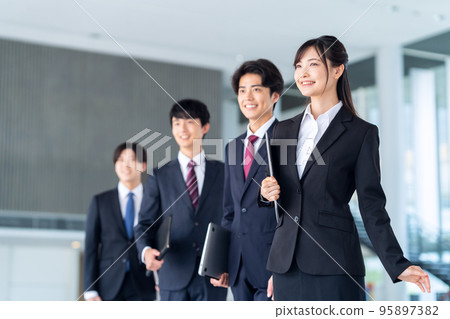 Office men and women business job hunting new employees Office men and women business job hunting new employees 95897382