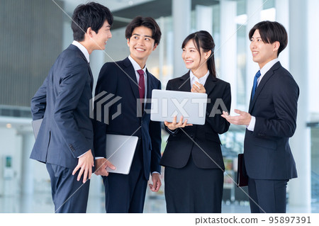 Office men and women business job hunting new employees 95897391