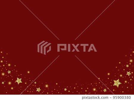 A 尺寸框架材料紅色背景與閃閃發光的星星 A 尺寸框架材料紅色背景與閃閃發光的星星 95900380