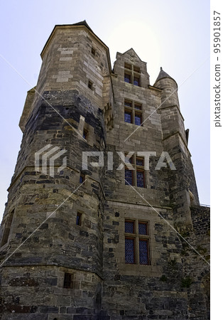Medieval castle in the town of Vitre, France 95901857