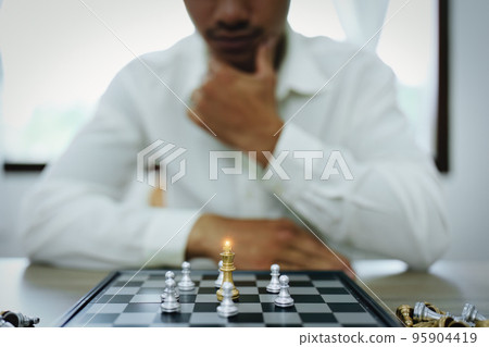 Playing and planning a chess walk, an entrepreneur is planning a business to compete with the competitors in the marketing. 95904419