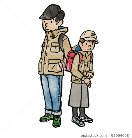 Autumn outfit with parent and child pair look 95904608