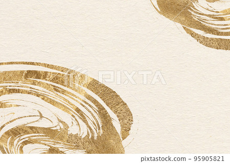 Luxury brush art Japanese style background texture of gold leaf Luxury brush art Japanese style background texture of gold leaf 95905821