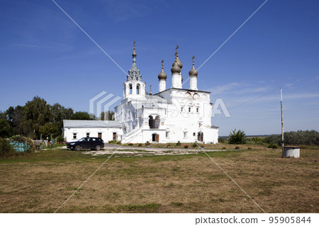 Church of the Resurrection, built in honor of Prokopy Lyapunov. Isadi village. Spassky district, Ryazan region. Russia Church of the Resurrection, built in honor of Prokopy Lyapunov. Isadi village. Spassky district, Ryazan region. Russia 95905844