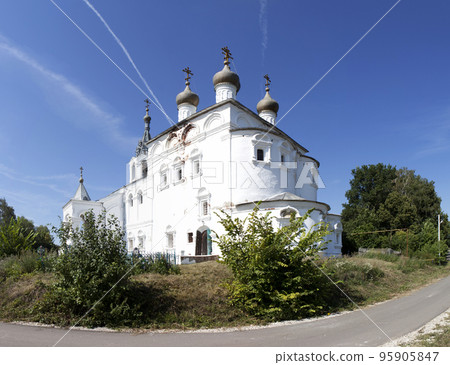 Church of the Resurrection, built in honor of Prokopy Lyapunov. Isadi village. Spassky district, Ryazan region. Russia Church of the Resurrection, built in honor of Prokopy Lyapunov. Isadi village. Spassky district, Ryazan region. Russia 95905847