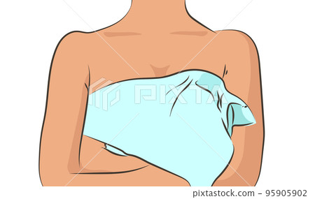 Young woman after shower in towel. Young woman after shower in towel. 95905902