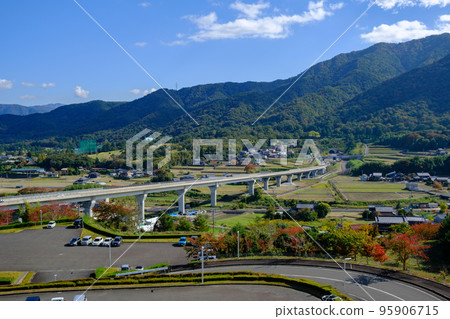 The townscape of Tsuruga City, Fukui Prefecture, view from the Wakasa Wan Energy Research Center 95906715
