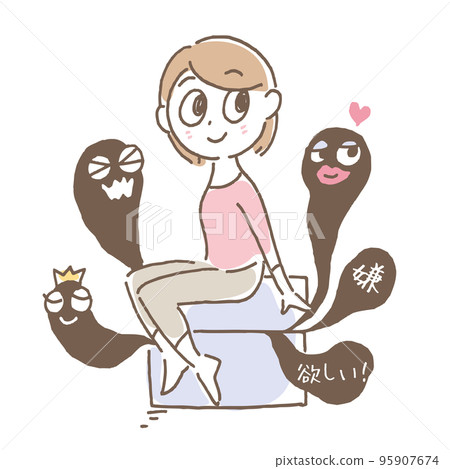 Shadow image illustration Shadow image illustration 95907674