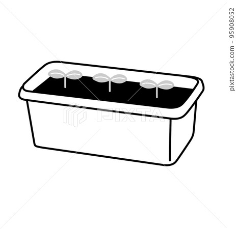 Farming work work tool tool illustration black and white monochrome 95908052