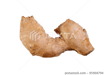 Ginger root isolated on white background. Organic raw vegan healthy food. Ginger root isolated on white background. Organic raw vegan healthy food. 95908794