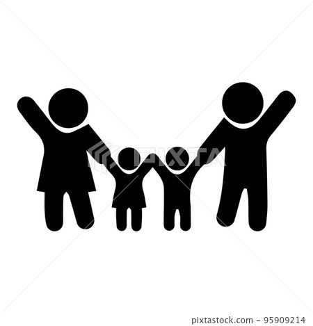family icon doodle line group family icon doodle line group 95909214