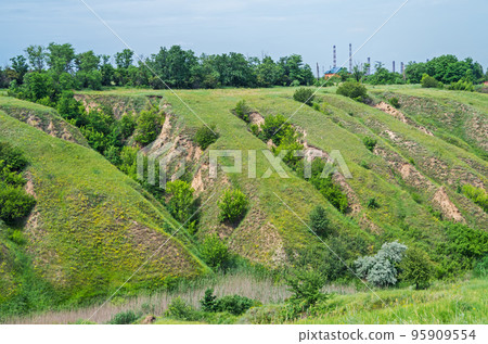 Gully is landform created by running water Gully is landform created by running water 95909554