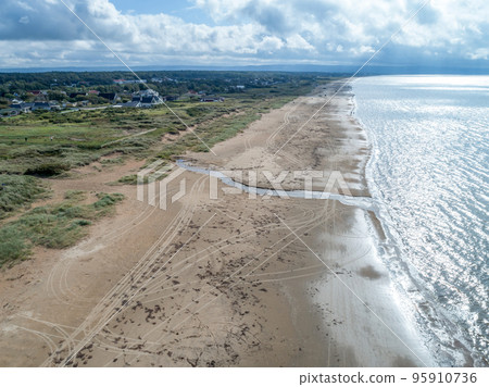 Caravan Campig beautiful landscape beach sand dunes near Melbystrand Laholm Sweden coast outdoor Lifestyle 95910736