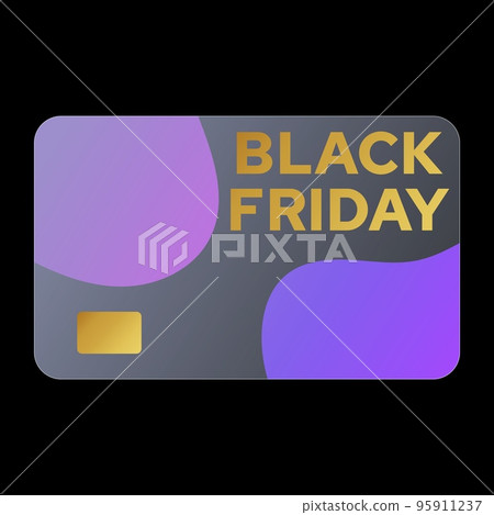 Black Friday Plastic Card Template 95911237