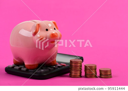 Investments and income growth idea. Budget and tax payments concept 95911444