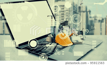 Innovative architecture and inventive civil plan building construction project 95911563