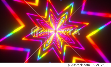 Stars neon tunnel 95912398