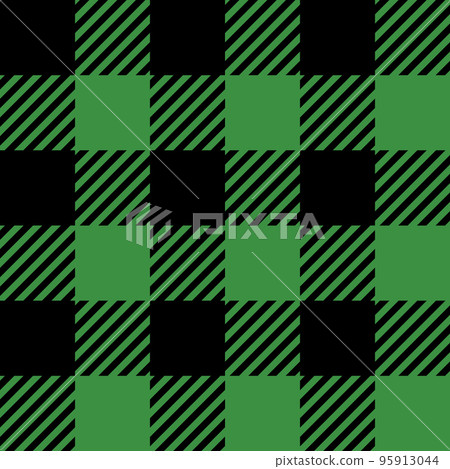 Tartan Cloth Pattern. Checkered plaid vector illustration. Simple seamless background of Scottish style for modern designs. For wallpapers, textiles, decorations, and packings. Black and green color. Tartan Cloth Pattern. Checkered plaid vector illustration. Simple seamless background of Scottish style for modern designs. For wallpapers, textiles, decorations, and packings. Black and green color. 95913044