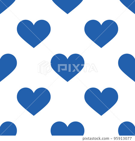 Blue Hearts. Seamless vector pattern. Illustration on white background. For original creative designs, cards, prints, designer packaging, and stylish textiles. Love, Valentines Day. Ukraine support. Blue Hearts. Seamless vector pattern. Illustration on white background. For original creative designs, cards, prints, designer packaging, and stylish textiles. Love, Valentines Day. Ukraine support. 95913077