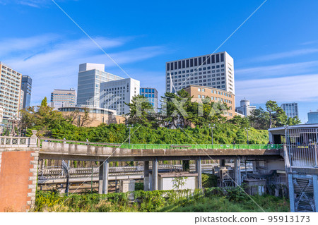 日本東京城市景觀 上智大學景觀與四谷站前城市景觀 95913173