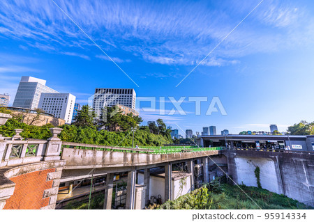 日本東京街景 四谷站(赤坂口)和上智大學等街景 日本東京街景 四谷站(赤坂口)和上智大學等街景 95914334