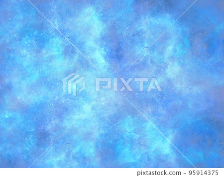 Cosmic abstract blue background imitating coloured dust, splashes of paint 95914375