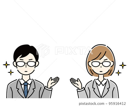 Surreal business person information 95916412