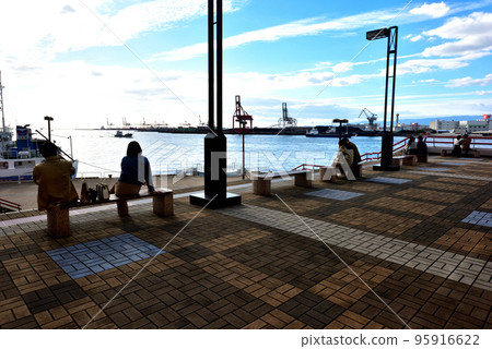 Scenery of Osaka Bay seen from Tempozan, Minato Ward, Osaka Scenery of Osaka Bay seen from Tempozan, Minato Ward, Osaka 95916622