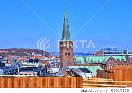 Travel to Scandinavia under summer on holiday,Aarhus in Denmark 95917356