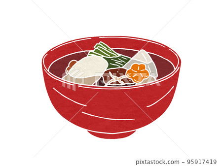 Illustration of zoni (print style) 95917419