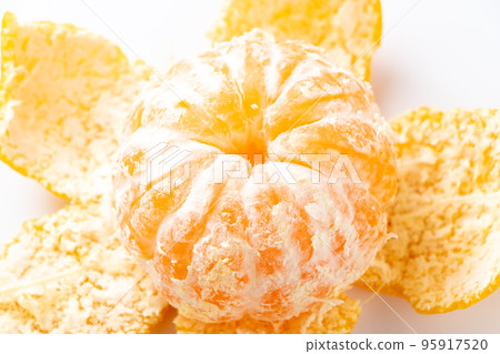 Peeled oranges. (White background) Peeled oranges. (White background) 95917520