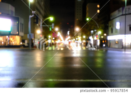 Cityscape at night night view Sapporo 95917854