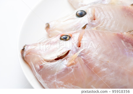 Close-up of peeled filefish. 95918356