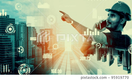 Future building construction and inventive engineering project 95919770