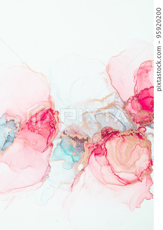 Marble ink abstract art from meticulous original painting abstract background Marble ink abstract art from meticulous original painting abstract background 95920200