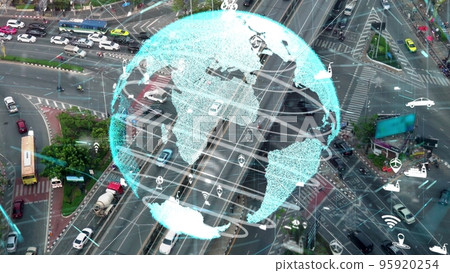 Smart transport technology alteration concept for future road traffic control Smart transport technology alteration concept for future road traffic control 95920254