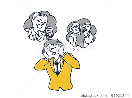 一個穿著西裝、壓力很大的男人 疾病的治療和預防 95921244