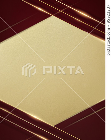 酒紅色背景與金色裝飾 95923237